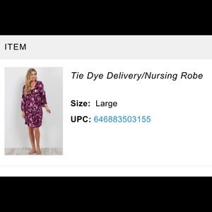 Pink Blush maternity robe